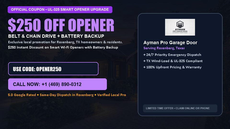 Ayman Pro Garage Door $250 OFF Premium LiftMaster Opener Installation